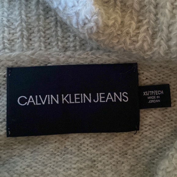 Calvin Klein Cowl Neck Marled Knit Sweater - Picture 7 of 8